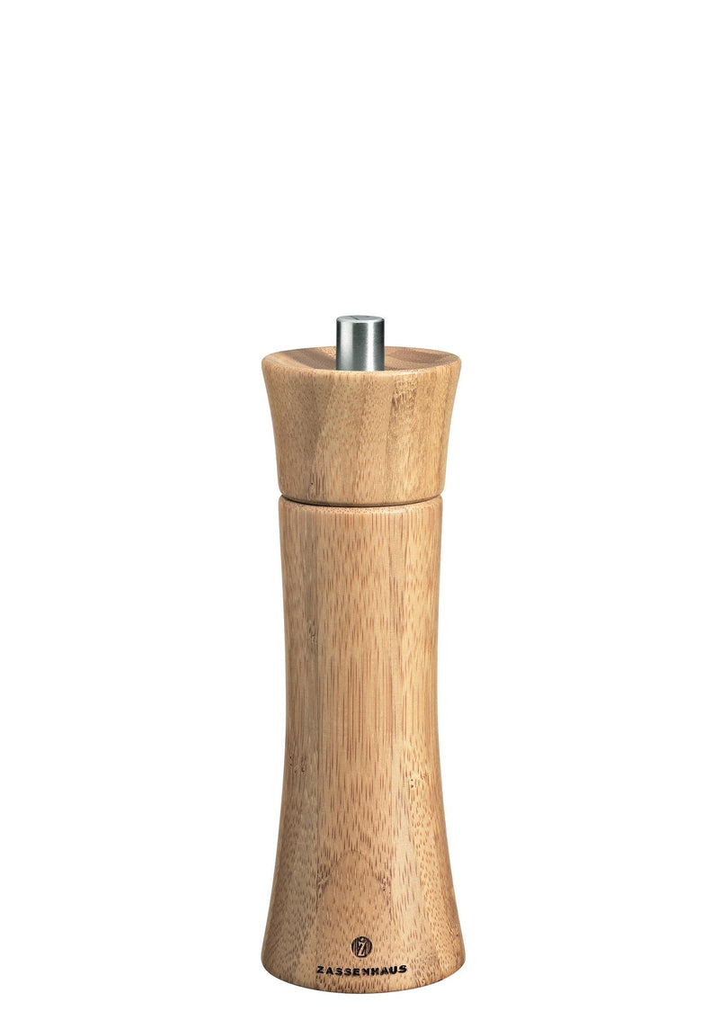 Zassenhaus - M023237 Zassenhaus Frankfurt Pepper Grinder Mill, 7-Inch, Bamboo Pepper Mill