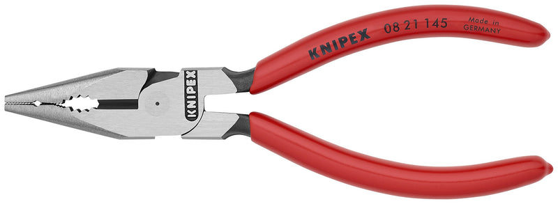 Knipex Tools 08 21 145 6" Needle Nose Combination Pliers, Plastic Coated Handles