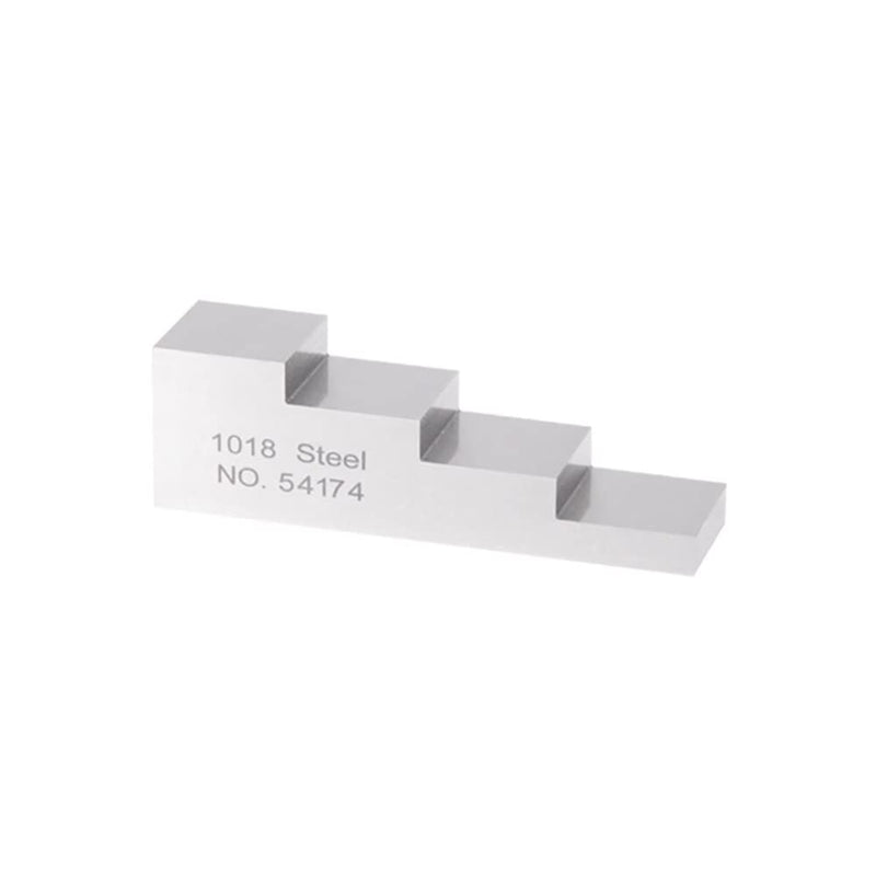 YUSHI 4 Step 0.250'' 0.500'' 0.750'' 1.000'' Test Calibration Block 1018 Carbon Steel for Thickness and Linearity Calibration in UT