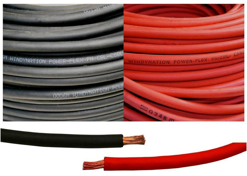 8 Gauge 8 AWG 10 Feet Black + 10 Feet Red Welding Battery Pure Copper Flexible Cable Wire - Car, Inverter, RV, Solar 8 Gauge Cable 10 ft Black +10 ft Red