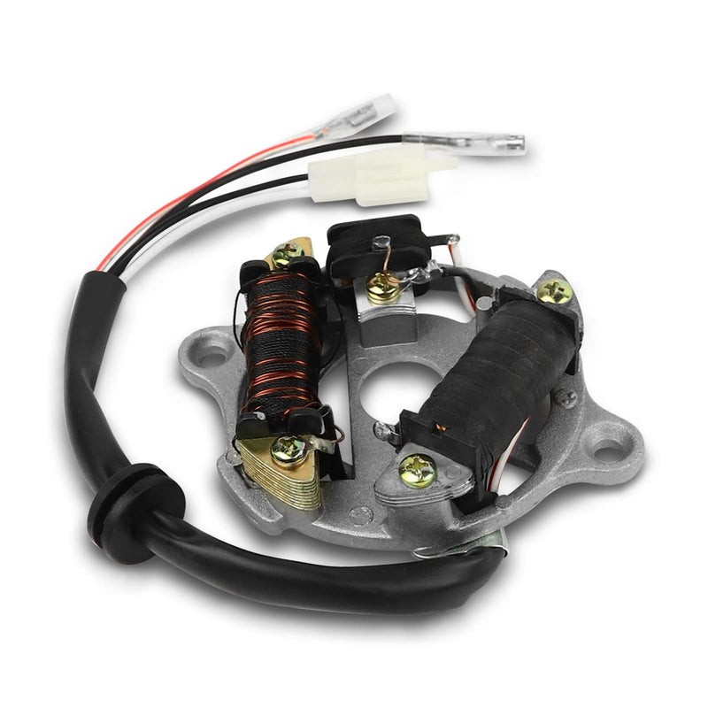 FLYPIG Magneto Ignition Stator Assembly for Yamaha PY50 PW50 Y-Zinger Peewee50 QT50 Motorbike 1981-2014