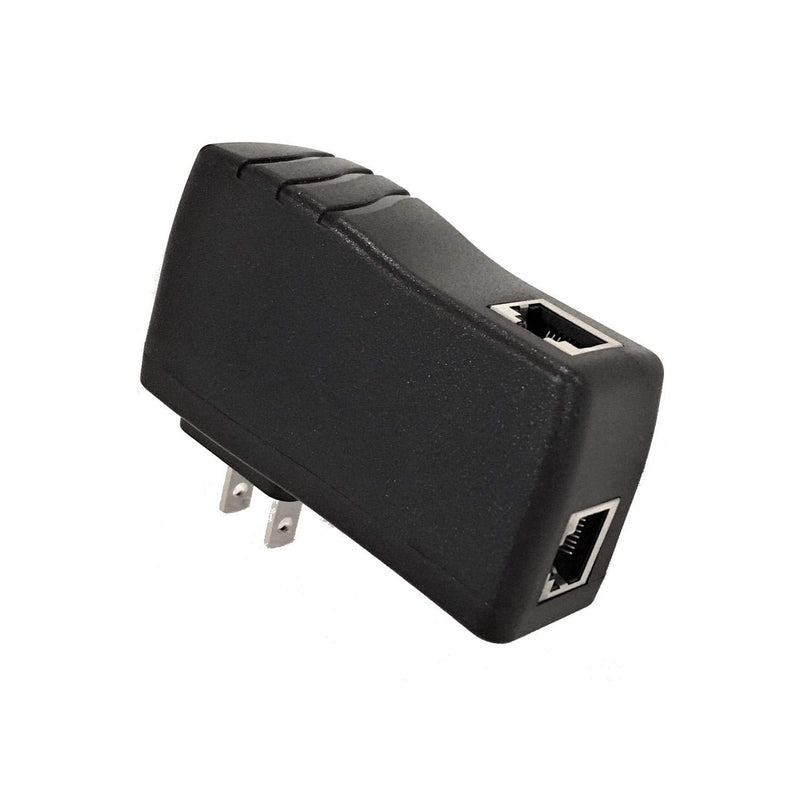 Poe Texas PoE Injector - Single Port Power Over Ethernet Passive PoE Adapter - UL Rated with Integrated 48V 15W Power Supply - 10/100/1000 Gigabit Data - Plug & Play Home Office VoIP Phone WiFi AP