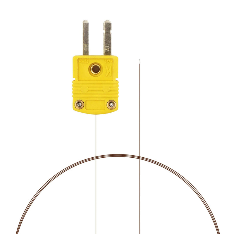 PerfectPrime TL0201, 0.1mm Diameter, K-Type Sensor Probe for K-Type Thermocouple Thermometer/Meter in Temperature Range from up to 200 °C/ 392°F 200°C / 0.1mm / 1M