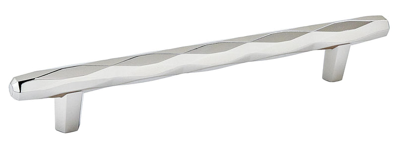Amerock | Cabinet Pull | Polished Nickel | 6-5/16 inch (160 mm) Center-to-Center | St. Vincent | 1 Pack | Drawer Pull | Drawer Handle | Cabinet Hardware | 6-5/16 inch (160mm) Center-to-Center Mounting Distance and 8-3/4 inches Overall Length, Durable Z...