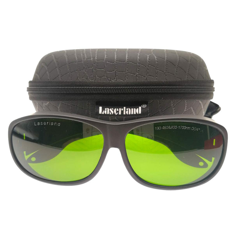 190-450nm&800-1700nm OD4+ Blue+IR 808nm,810nm, 904nm,980nm, 1064nm, 1510nm, 1530nm, 1610nm Nd:YAG Laser Protective Goggles Safety Glasses Protection Eyewear CE He-Cd T4-4
