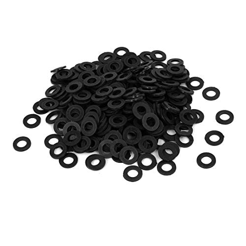 uxcell Nylon Flat Washers M6 12mm OD 6mm ID 1.2mm Thickness for Faucet Pipe Water Hose, Pack of 400 12mmx6mmx1.2mm