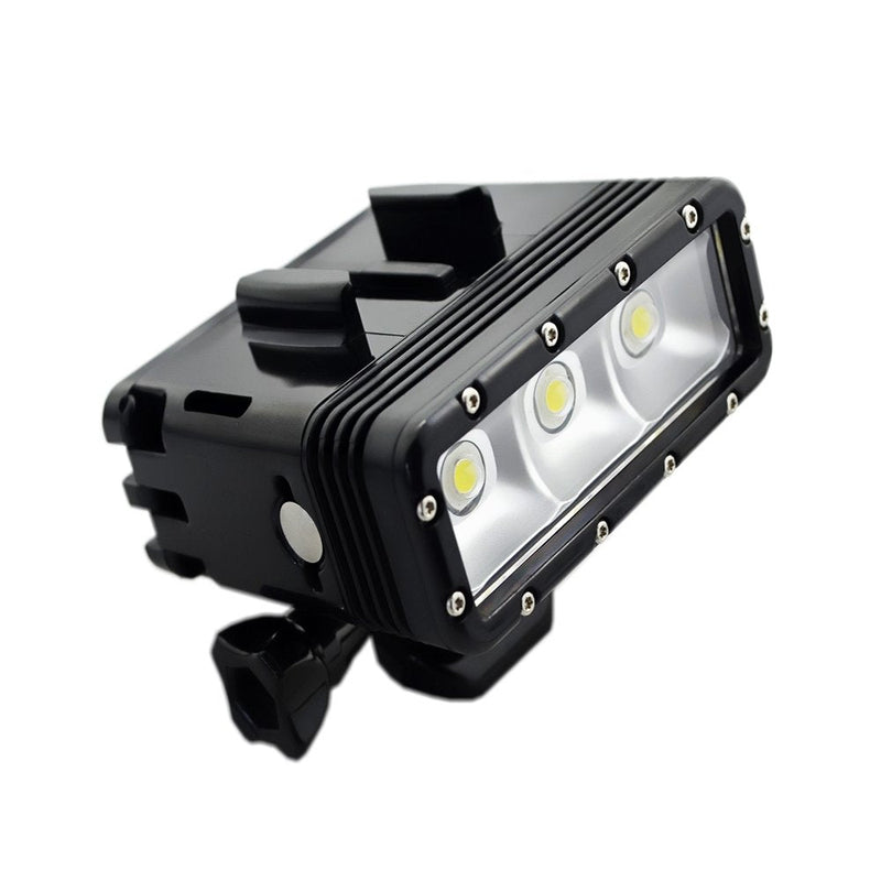 Suptig Underwater Lights Dive Light Dual Battery Waterproof LED Video LIght Compatible for Gopro Hero 8 Hero 7 Hero 6 Hero 5 Hero 4 And Other Action Cameras, Waterproof 147ft(45m)