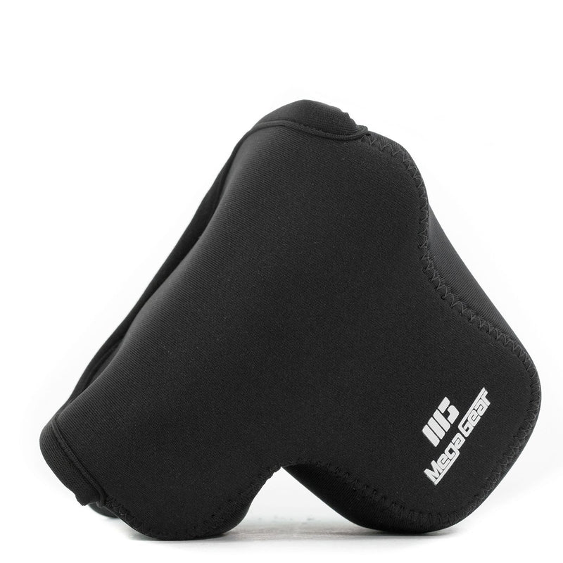 MegaGear Olympus PEN E-PL9, E-PL8 Ultra Light Neoprene Camera Case, with Carabiner - Black - MG1017