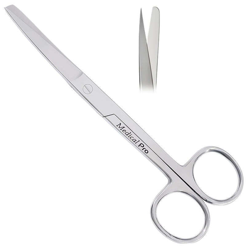 5.5” Surgical Shears – Stainless Steel Sharp/Blunt Tip with Tension Control & Comfort Grip – Multi-Purpose Operating Scissors, Medical Tool for Clinical, First Aid & Home Use – MP-0366 (1 Pc)