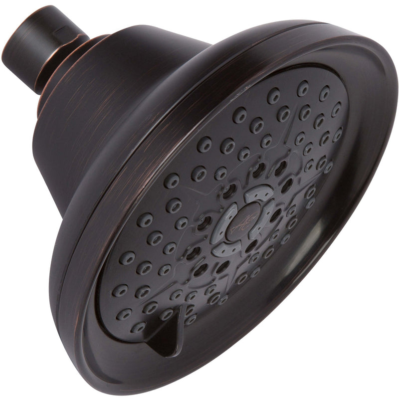 Massage Shower Head With Mist - High Pressure Boosting, Multi-Function, Massaging Rainfall Showerhead For Low Flow Showers & Adjustable Water Saving Nozzle, 2.5 GPM - Oil-Rubbed Bronze Oil Rubbed Bronze