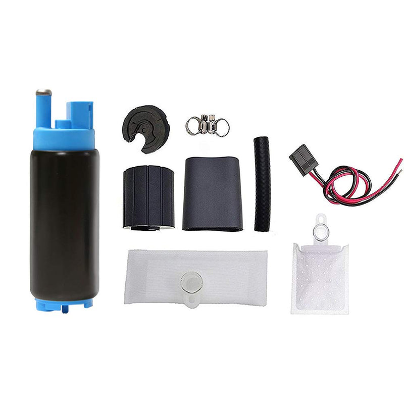 A ABIGAIL GSS342 255 LPH High Flow Electric Intank Fuel Pump with Installation Kit Blue