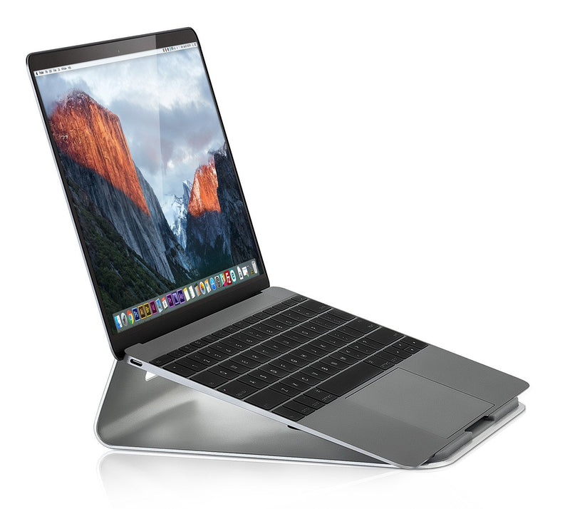 Mount-It! Tilted Laptop Riser for MacBook and iPad Pro - Ergonomic Laptop and Tablet Wedge - Notebook Cooling Stand for MacBook Pro, Chromebook, iPad Pro, Drawing Tablets with 11"-15" Screens