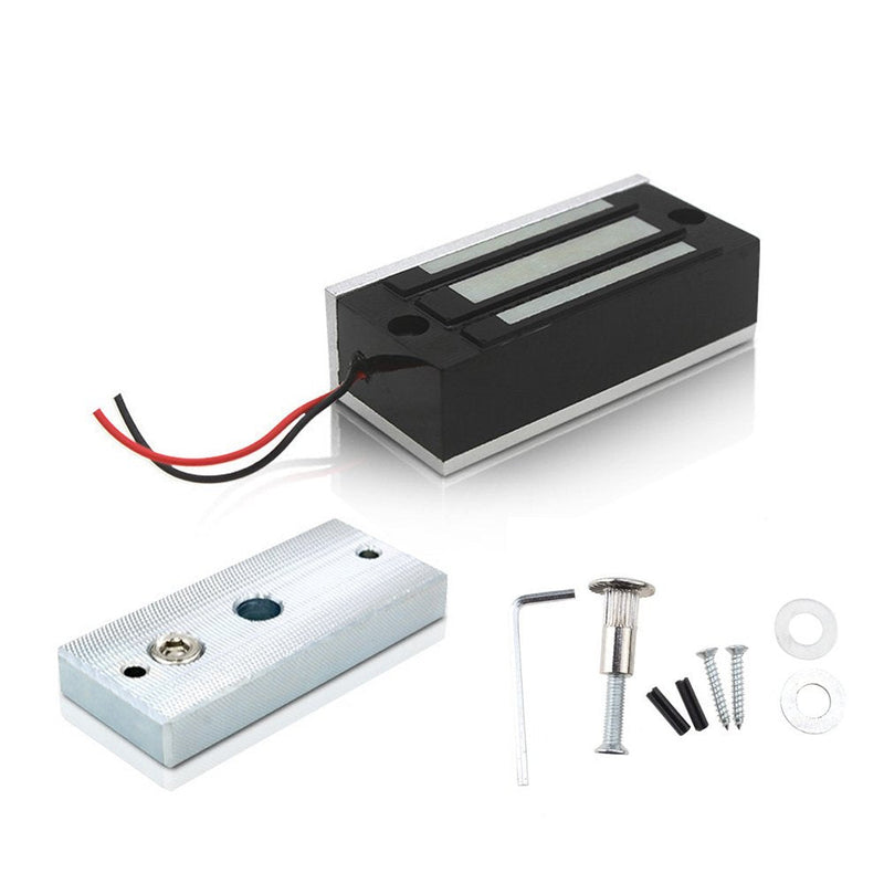 Electric Magnetic Lock 60kg 130LBs Holding Force Electric Magnetic Lock for Door Access Control System Electromagnet Fail-Safe NC Mode