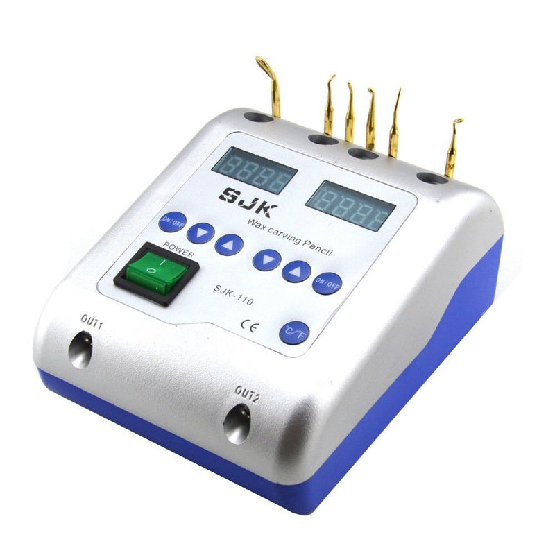 Dental Lab Electric Waxer Carving Knife Machine Double Pen and 6 Wax Tips