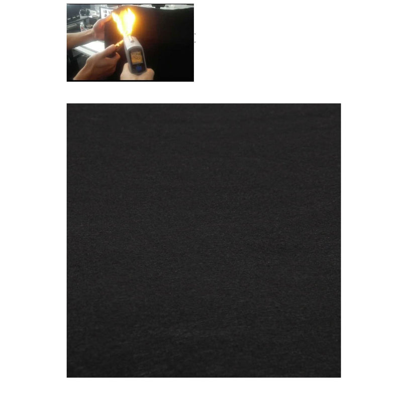 High Temp 12"X12"X1/4'' 6MM thickness Felt Carbon Fiber Welding Blankets Black (12 x 12 inches) 12"X12"X1/4‘’