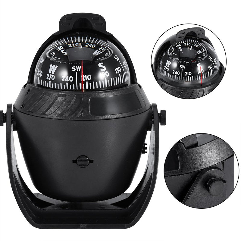 Digital Marine Compass,Outdoor Compass High Precision Led Light Pivoting Compass Navigation Electronic Navigation Compass for Car Boat Marine Ejoyous Compass Richie Compass for Boat