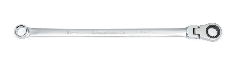 GEARWRENCH GearBox 12 Pt. XL Flex Head Double Box Ratcheting Wrench, 21mm - 86021 , Black