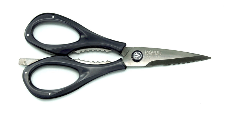 TB Laguiole Evolution - Kitchen Scissors Design - Multifunctional Professional - High-end Poultry Shears (Black) Black