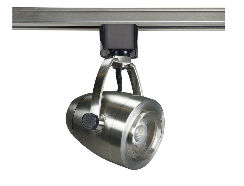 Nuvo TH417 One Light Track Head, Pwt, Nckl, B/S, Slvr Brushed Nickel 36-Degree Beam