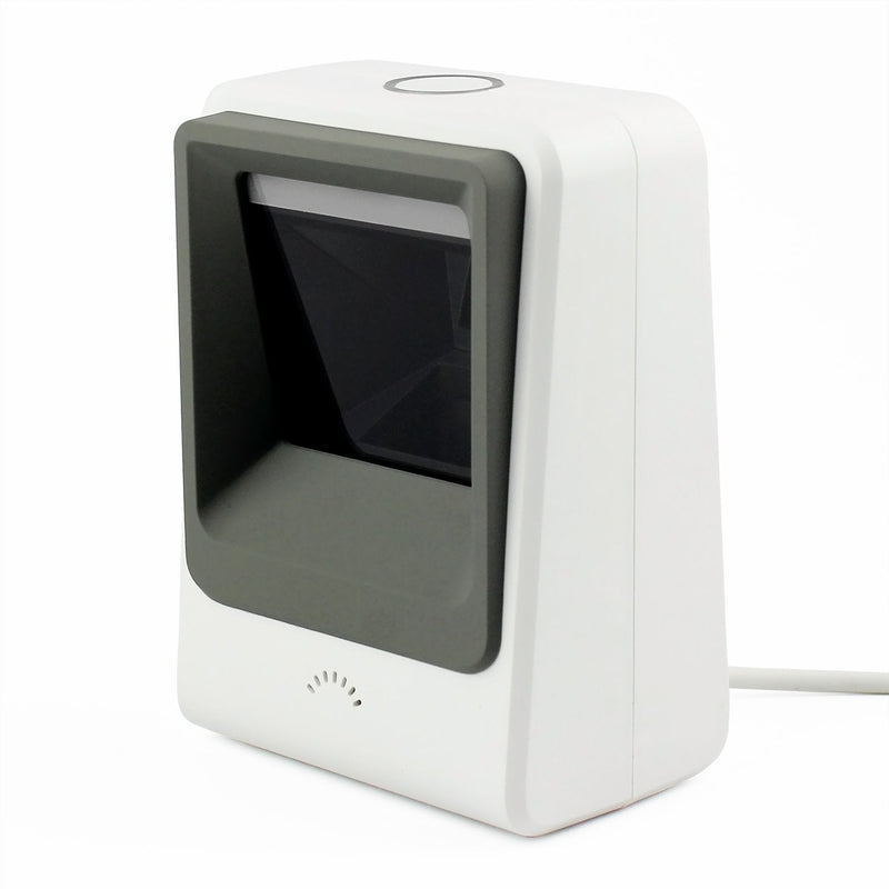 2D Barcode Scanner,Symcode Omnidirectional Hands-Free USB Barcode Reader Scanner for Mobile Payment Computer Screen Scan White