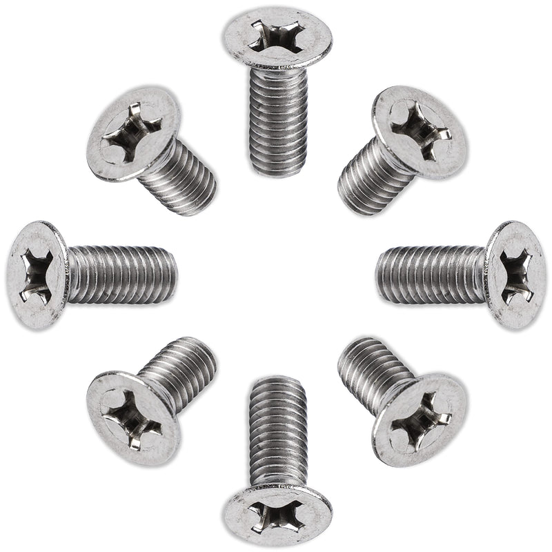 Brake Disc Rotor Screws - Stainless Steel front/rear brake rotor retaining screws - Rust-Proof rotor screws Compatible/Replacement For Audi & VW (Pack of 8) Pack of 8