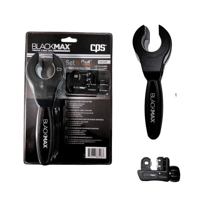 CPS BlackMax BTC200R Ratcheting Tube Cutter, 1/8" to 7/8"