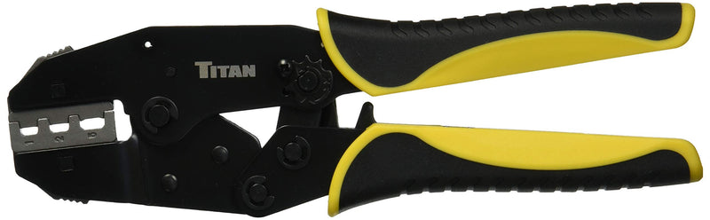 Titan 11955 Ratcheting Heat Shrink Terminal Crimper Quick Change with Heat Shrink Jaw
