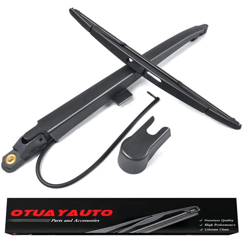 Rear Windshield Back Wiper Arm Blade Set Replacement for Cadillac Escalade 2007-2013 OE: 15277756 Rear Wiper Arm and Blade