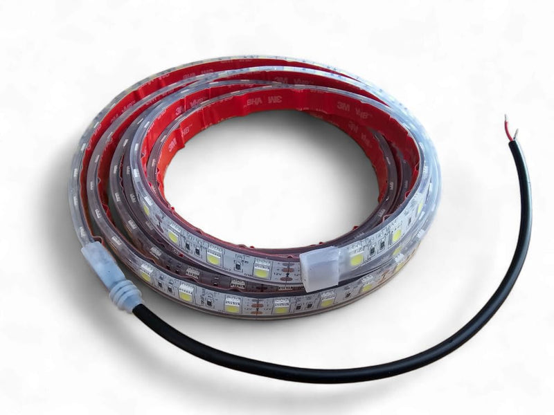 Marine Submersible LED Light Strip 12V 4ft Blue, Rope Lights, Waterproof Boat Lights