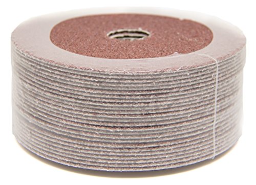Benchmark Abrasives 5" Resin Fiber Sanding Discs, 120 Grit, 25-Count