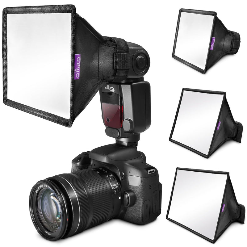(3 Pack) Flash Diffuser Light Softbox by Altura Photo (Universal, Collapsible with Storage Pouch) for Canon, Yongnuo and Nikon Speedlight Three Sizes Combo