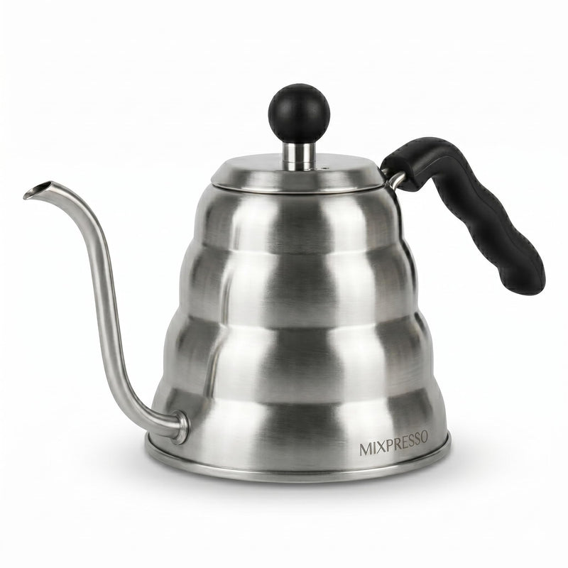 Mixpresso Gooseneck Pour Over Coffee Kettle, Barista Pour Control Design, Ideal for Coffee and Tea, High-Grade Stainless Steel 1.2 Liter 40 Oz, Induction Cooker Stovetop Kettle Stainless Steel