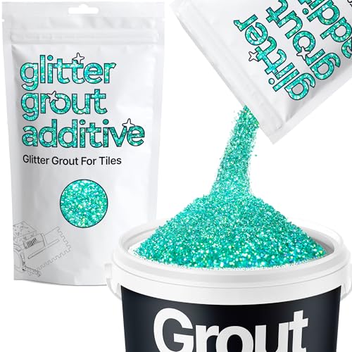 Hemway Turquoise Blue Holographic Glitter Grout Additive 100g