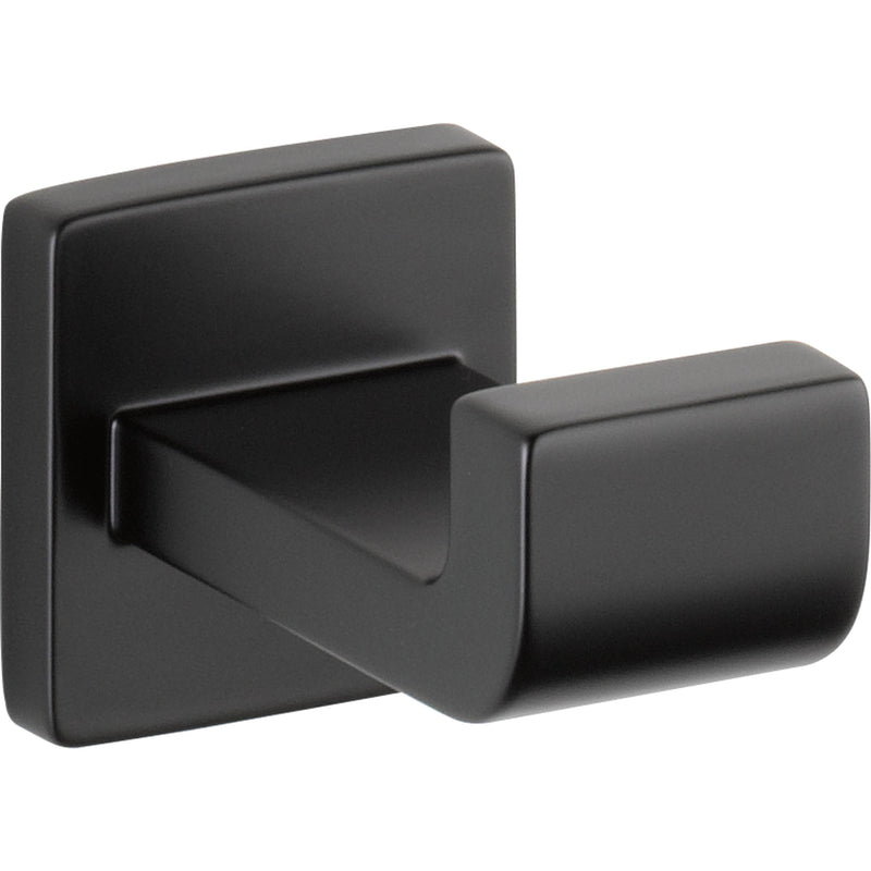 Delta Single Towel Hook for Bathroom or Kitchen| Matte Black | Ara Accessories (Pack of 1)
