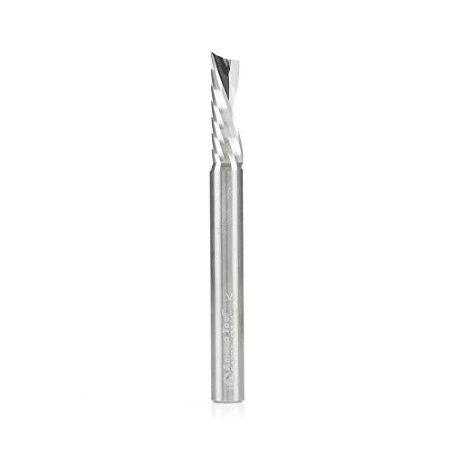 Amana Tool - 51775 Solid Carbide CNC Spiral 'O' Flute, Aluminum Cutting 1/4 Dia x 3/4 x 1 1/4 D x 3/4 CH x 1/4 SHK