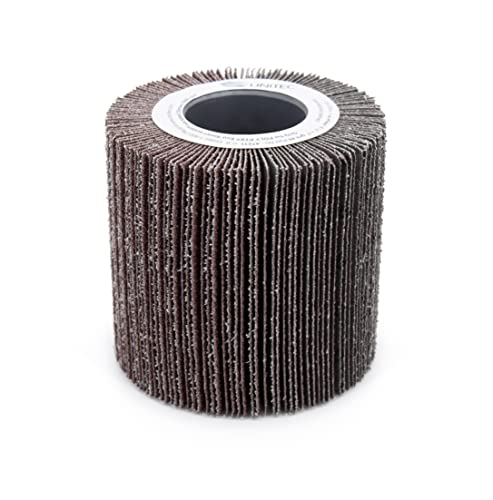 C.S. Unitec | PTX Flap Disc Wheel | 24 Grit Metal Grinder Tool Attachment | 4" Diameter x 4-1/8" Wide (47215) 4" x 4-1/8" 180 Grit