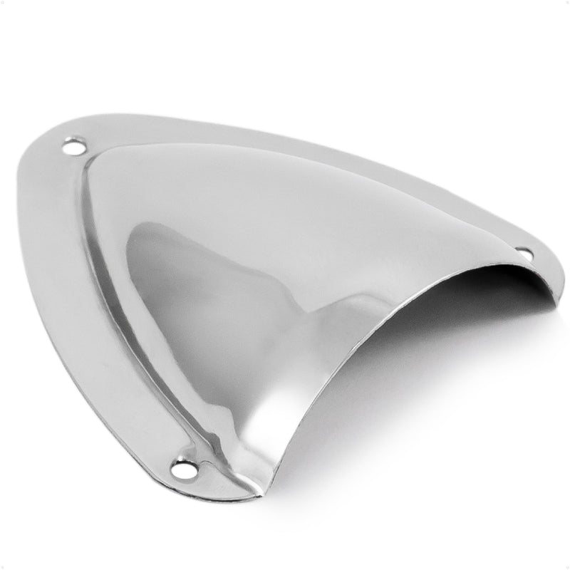 Five Oceans 316 Stainless Steel Clamshell Vent Cover, 1-Inch H x 2-1/2-Inch W Opening, 3-11/16-Inch L x 3-7/16-Inch W Base, Marine Wire Cover - FO4010 1-Pack