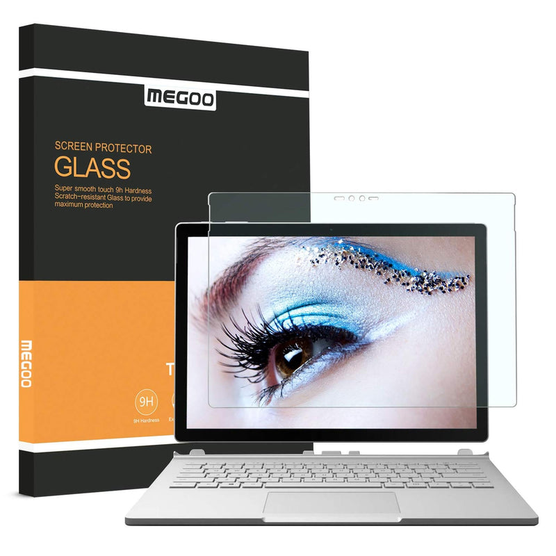 Megoo Surface Book Screen Protector 13.5",Blue Light Blocking Tempered Glass/Protect Eyesight/9H Hardness, Also for Microsoft Surface Book 2 (2017 Version) /Not for Surface Book 3