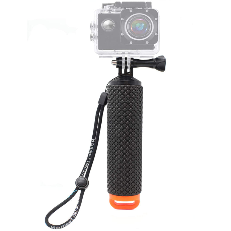 Handler Floating Hand Grip, Underwater Hand Stick Monopod Pole Compatible with DJI OSMO Action Cameras and Other Sports Camera, Orange Orange Hand Grip