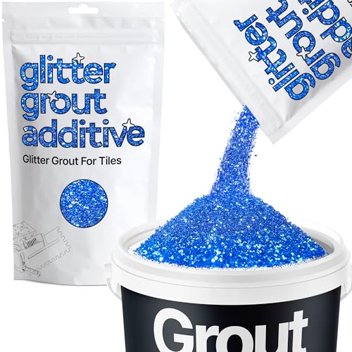Hemway Sapphire Blue Glitter Grout Additive 100g Metallic Flakes