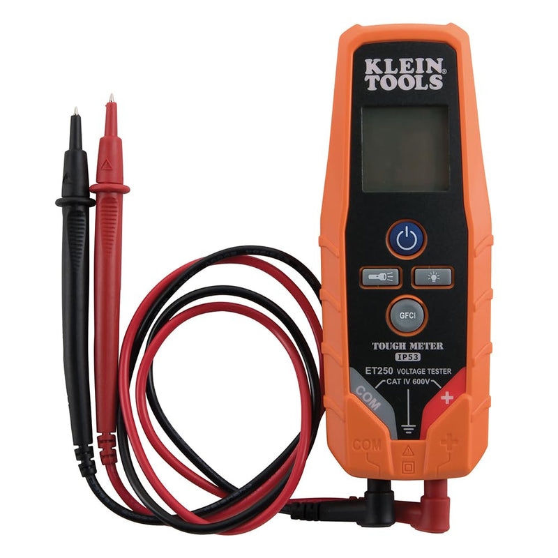 Klein Tools ET250 Voltage Meter, AC/DC Tester, Digital Multimeter, Low Voltage Tester with Batteries AC/DC Voltage & Continuity