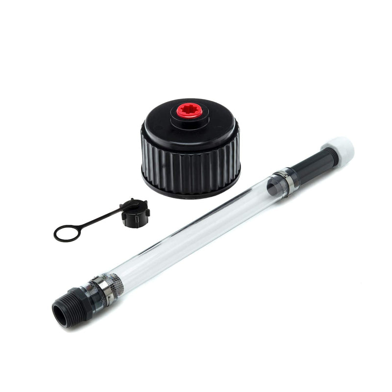 VP Racing Fuel Filler Hose, Black Hose Cap, and Black Replacement Vent Cap Kit Black cap Black vent cap