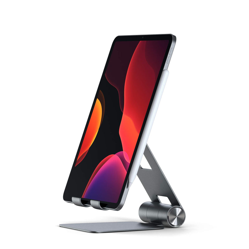 Satechi R1 Multi-Angle Foldable Tablet Stand, Compatible with iPad Air/Pro M4/M3, iPad mini, iPhone 17 and More - Space Gray