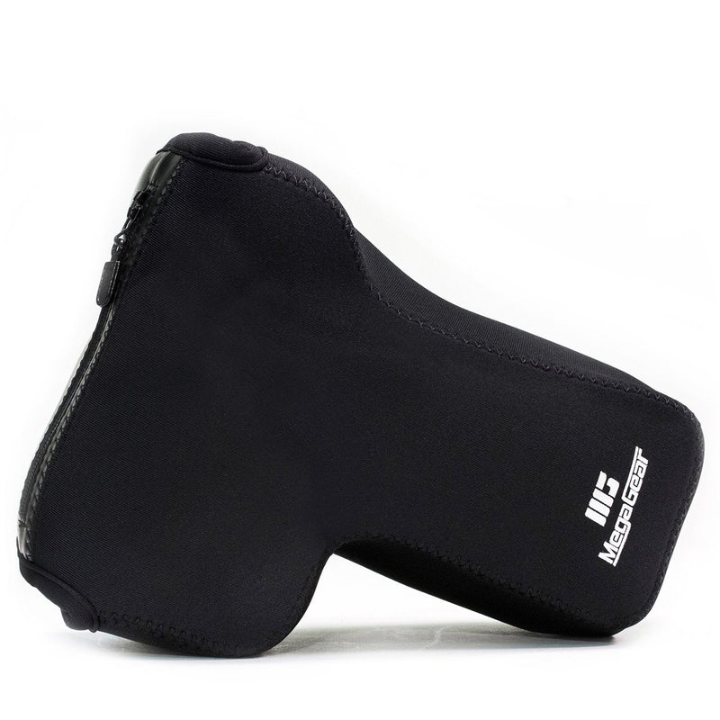 MegaGear MG1194 Ultra Light Neoprene Camera Case compatible with Canon EOS Rebel T8i, Kiss X10i, Rebel SL3, Kiss X10, Rebel SL2, Kiss X9, Rebel T7i, Kiss X9i (18-135 mm), 77D, 9000D, Rebel T6i - Black
