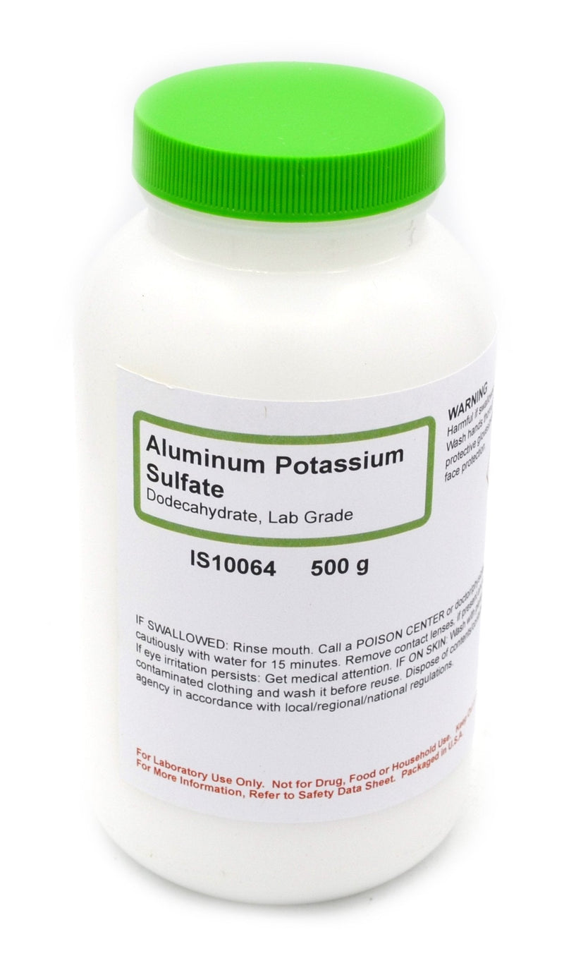 Laboratory-Grade Aluminum Potassium Sulfate 12-Hydrate, 500g - The Curated Chemical Collection