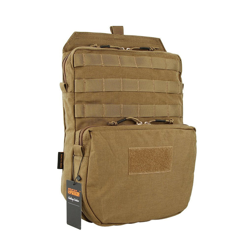 EXCELLENT ELITE SPANKER Tactical MOLLE Hydration Pack for 3L Hydration Water Bladder Molle Vest Accessory Coyote Brown