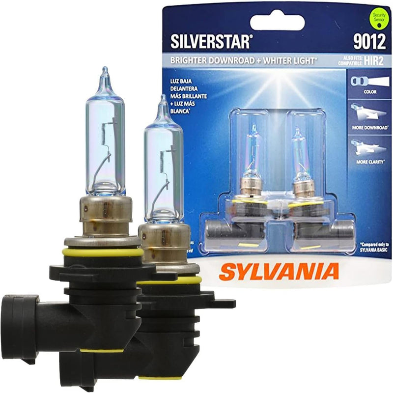  [AUSTRALIA] - SYLVANIA - 9012 SilverStar - High Performance Halogen Headlight Bulb, High Beam, Low Beam and Fog Replacement Bulb, Brighter Downroad with Whiter Light (Contains 2 Bulbs)