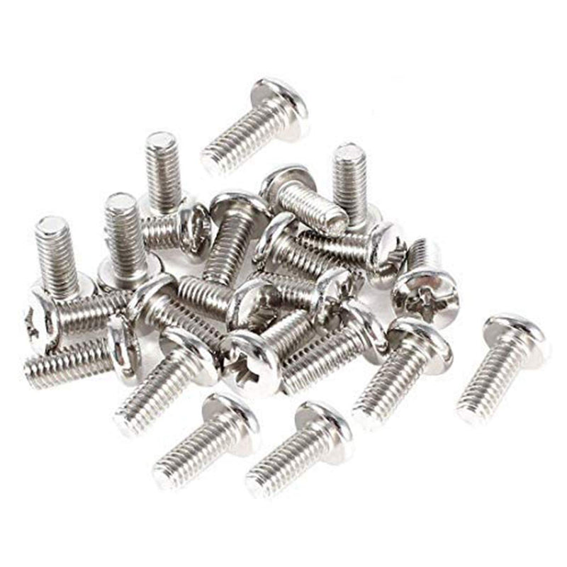 60 PCS Stainless Steel VESA TV LCD Monitor Mounting Phillips Head Screws M4 x 10mm 60-Pieces