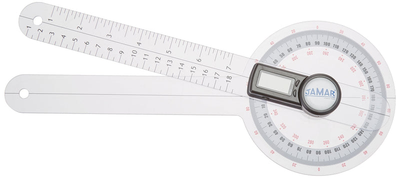 Jamar Plus+ Digital Goniometer, Professional Grade Digital Hand and Finger Range of Motion Tool for Accurate Angle Measuring, 12" 12"