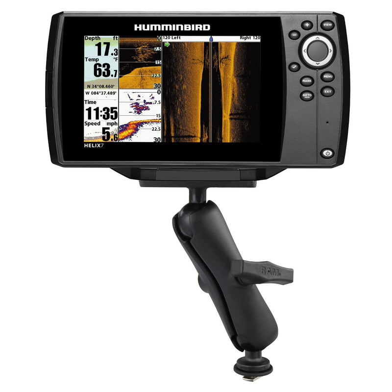 RAM MOUNTS Track Ball Mount for Humminbird Helix 7 RAM-202-24-354-TRA1U with Medium Arm Compatible with RAM Tough-Track System